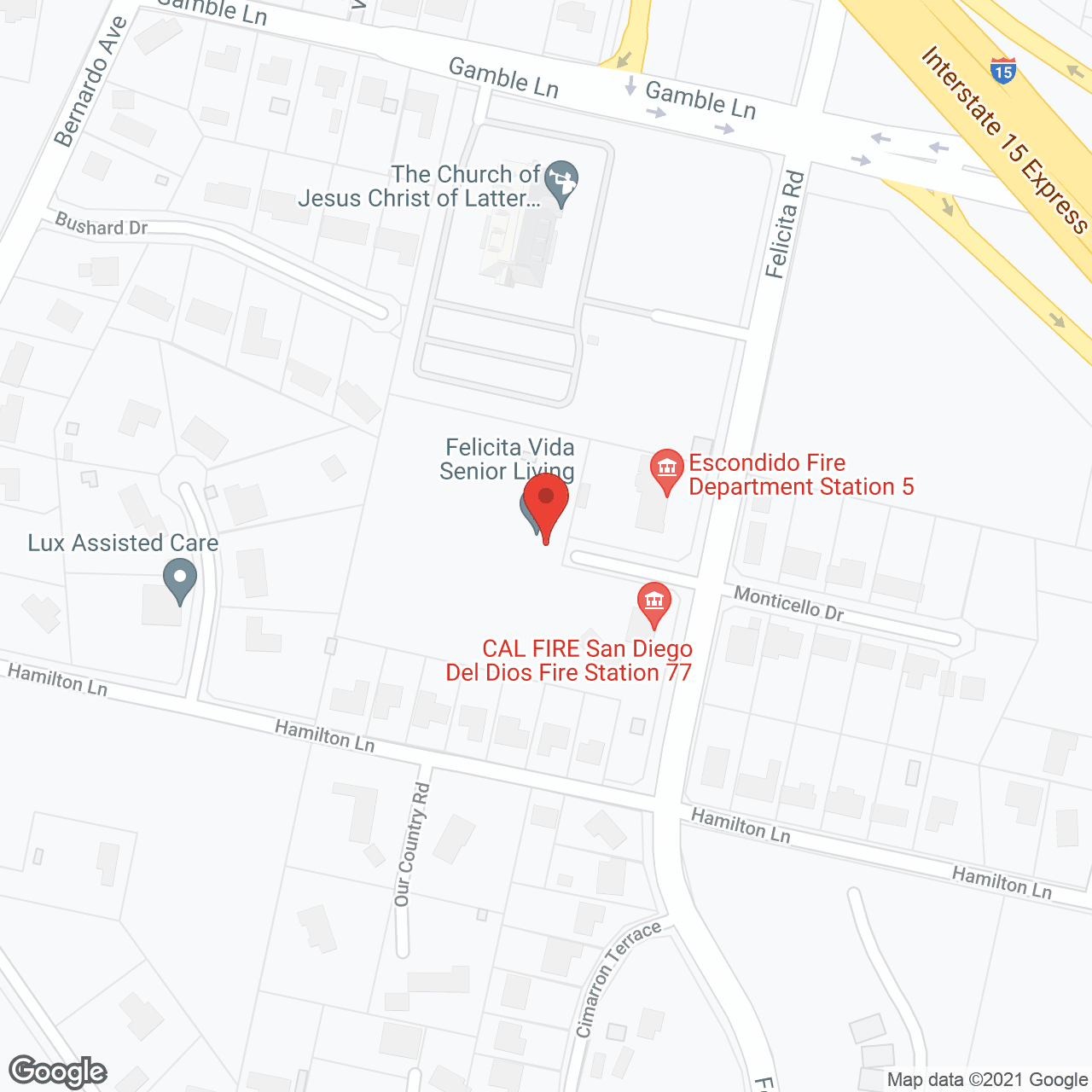 CAL FIRE Station 77 Del Dios at 2323 Felicita Road in Escondido - a trusted government-operated emergency response facility